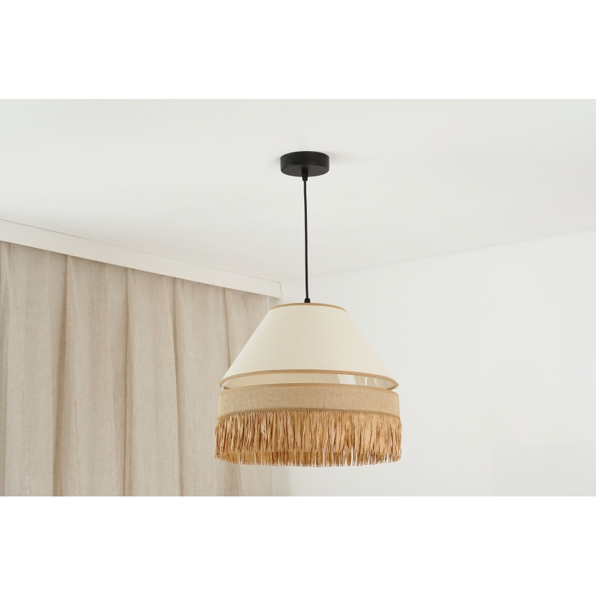BRILAGI - Luster na sajli WINNETOU AVIGNION 1xE27/15W/230V prečnik 35 cm braon/krem