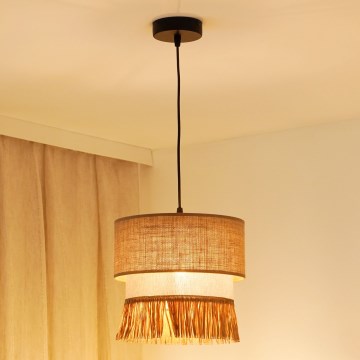 Brilagi - Luster na sajli WINNETOU BOHO 1xE27/15W/230V prečnik 25 cm smeđa/krem