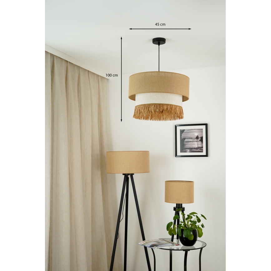 Brilagi - Luster na sajli WINNETOU BOHO 1xE27/15W/230V Ø 45 cm braon/krem