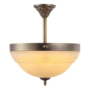 Brilagi - Luster na šipci DAHLIA 3xE27/40W/230V prečnik 37 cm mesing