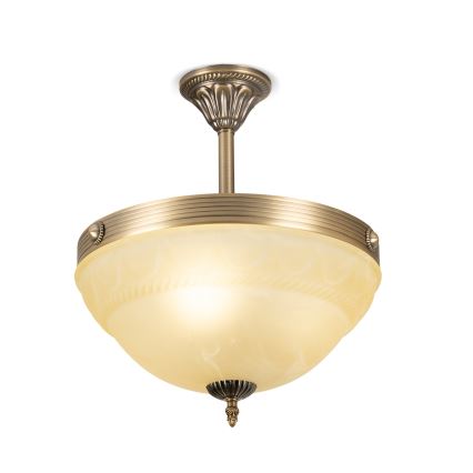 BRILAGI - Luster na šipci DAHLIA 3xE27/40W/230V prečnik 37 cm mesing