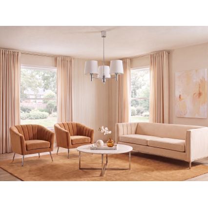 BRILAGI - Luster na šipci MONTE 3xE27/60W/230V krem/sjajni hrom