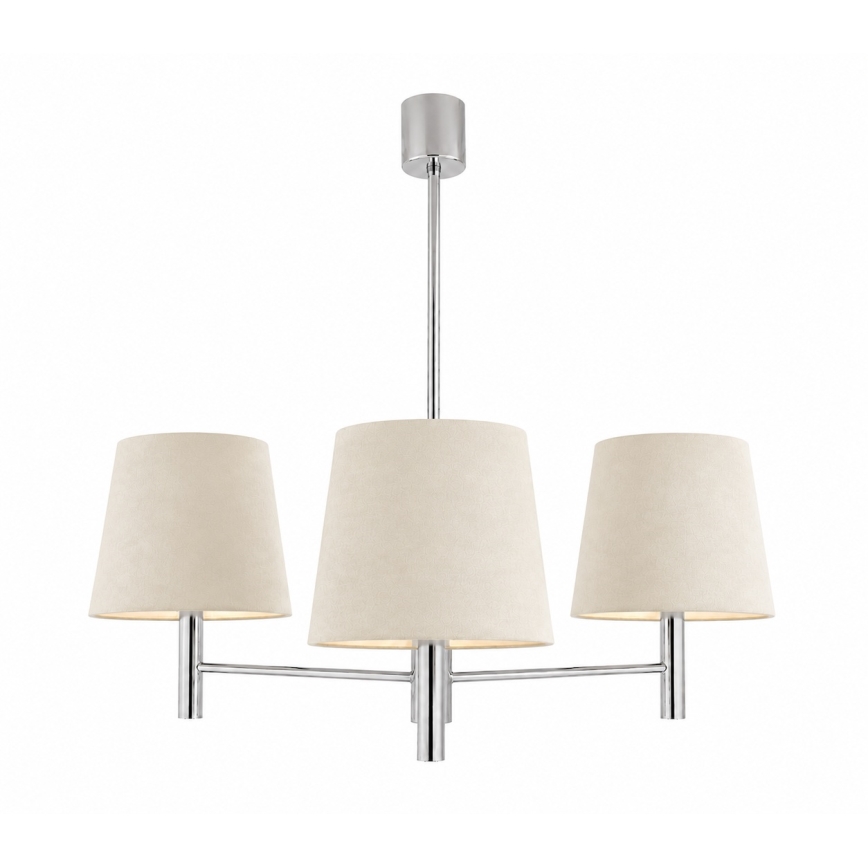 BRILAGI - Luster na šipci MONTE 3xE27/60W/230V krem/sjajni hrom