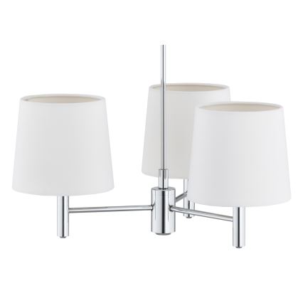 BRILAGI - Luster na šipci MONTE 3xE27/60W/230V krem/sjajni hrom