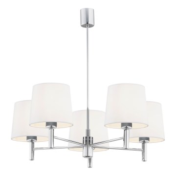 Brilagi - Luster na šipci MONTE 5xE27/15W/230V krem/sjajni hrom