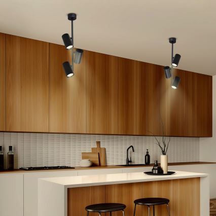 Brilagi - Luster na šipci SELE VERTICAL 3xGU10/30W/230V crna