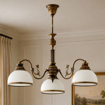 BRILAGI - Luster na stalku TAURUS 3xE27/15W/230V prečnik 70 cm bronza