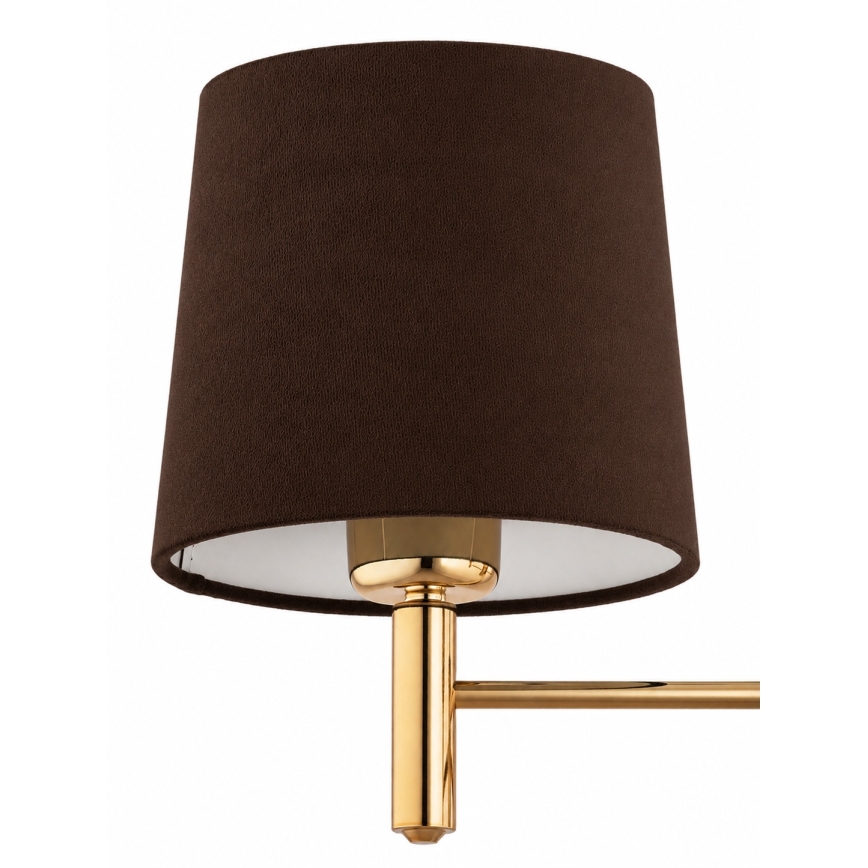 BRILAGI - Luster na štapu MONTE 3xE27/60W/230V braon/zlatna