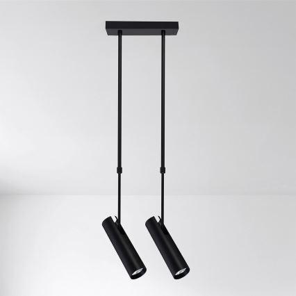Brilagi - luster na štapu SELE 2xGU10/30W/230V crne boje