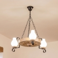 BRILAGI - Luster ROATA na lancu 3xE14/40W/230V hrast