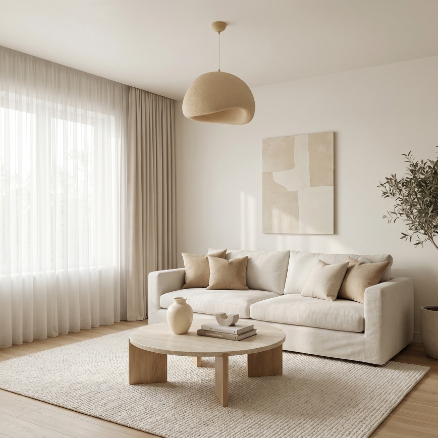 Brilagi - Luster sa sajlom WABI SABI 1xE27/40W/230V prečnik 50 cm bež