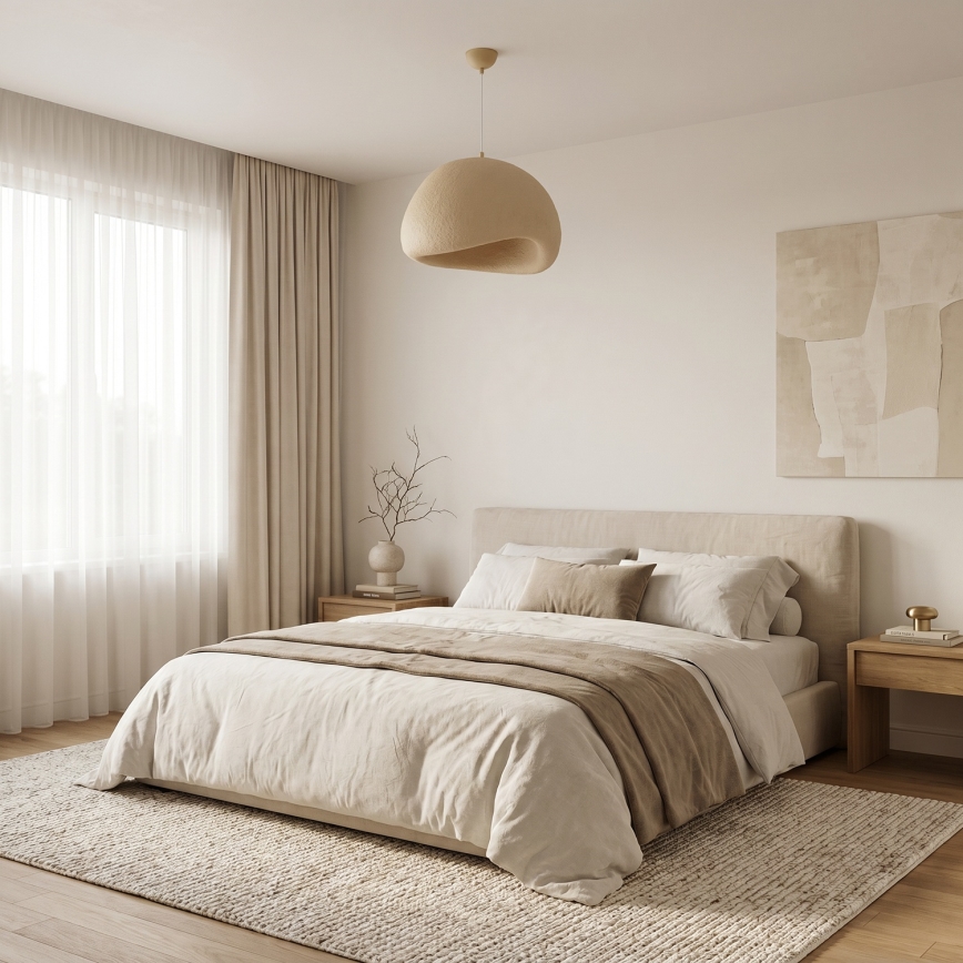 Brilagi - Luster sa sajlom WABI SABI 1xE27/40W/230V prečnik 50 cm bež