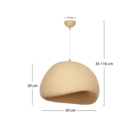 Brilagi - Luster sa sajlom WABI SABI 1xE27/40W/230V prečnik 50 cm bež