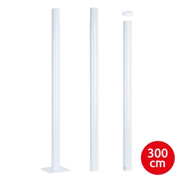 Brilagi - Metalna šipka za stub spoljašnje rasvete URBAN, 3 m, prečnik stuba 58 mm, bela