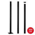 Brilagi - Metalna šipka za stub spoljašnjeg osvetljenja URBAN, 3 m, prečnik 58 mm, crna