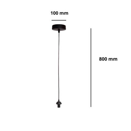 BRILAGI - Napajni kabel PARTY 1xE14/60W/230V crna