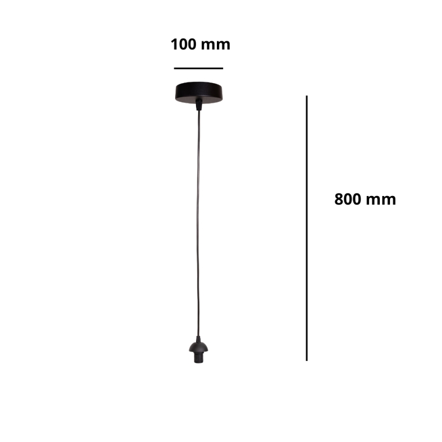 BRILAGI - Napajni kabel PARTY 1xE14/60W/230V crna