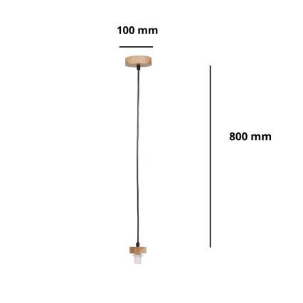 BRILAGI - Napajni kabel PARTY 1xE14/60W/230V hrast