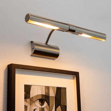 Brilagi - Osvetljenje za slike DANAE 2xE14/40W/230V mat hrom