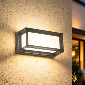Brilagi - PARKER zidna LED svetiljka za spoljašnju upotrebu/12W/230V, antracit, IP44