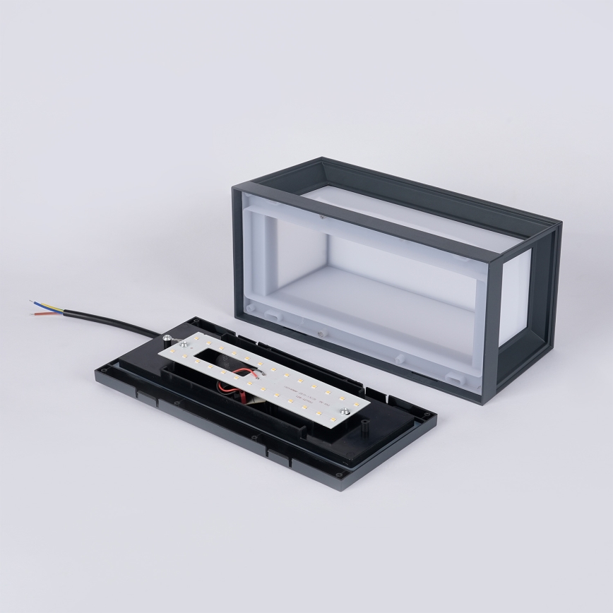 Brilagi - PARKER zidna LED svetiljka za spoljašnju upotrebu/12W/230V, antracit, IP44