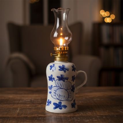 Brilagi - Petrolejska lampa MERLIN bela/plava