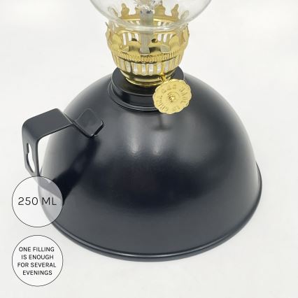Brilagi - Petrolejska lampa MERLIN crna