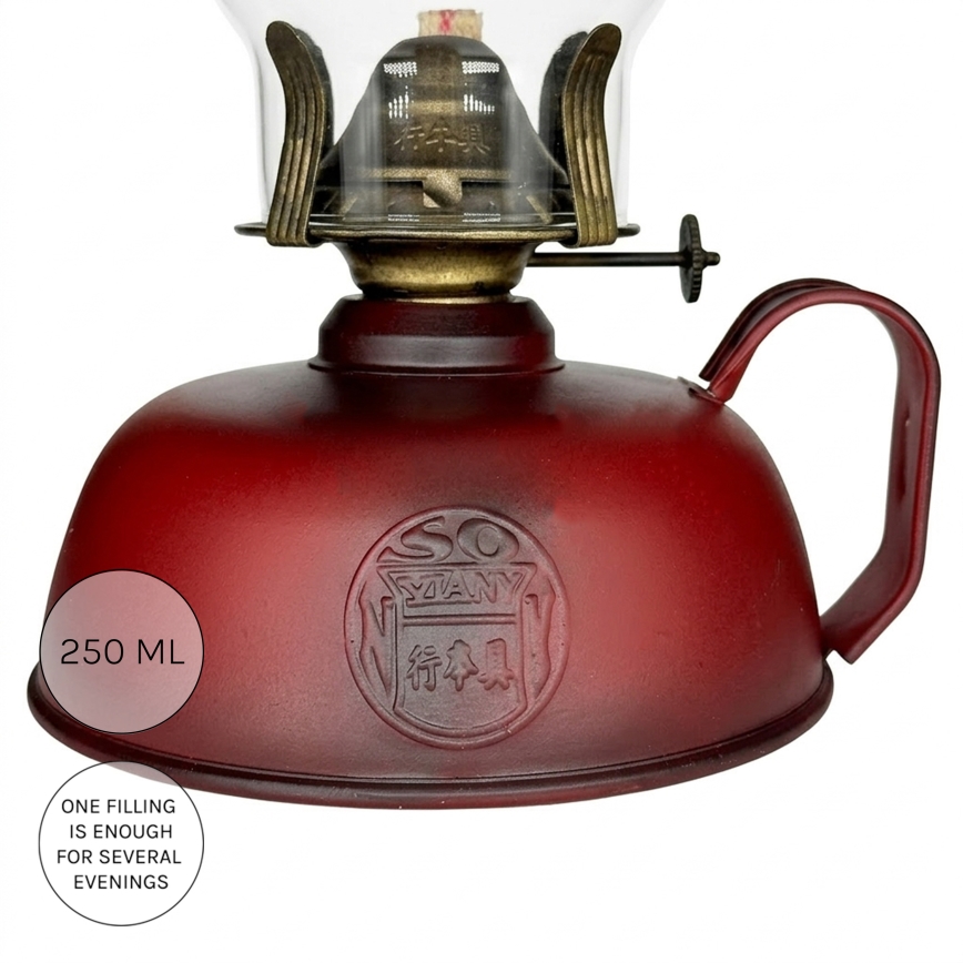 Brilagi - Petrolejska lampa MERLIN crvena