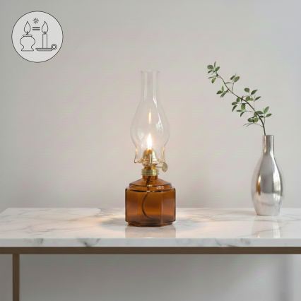 BRILAGI - Petrolejska lampa MERLIN, narandžasta