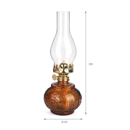 Brilagi - Petrolejska lampa MERLIN narandžasta