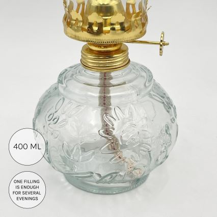 Brilagi - Petrolejska lampa MERLIN prozirna