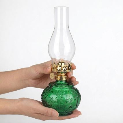 Brilagi - Petrolejska lampa MERLIN zelena