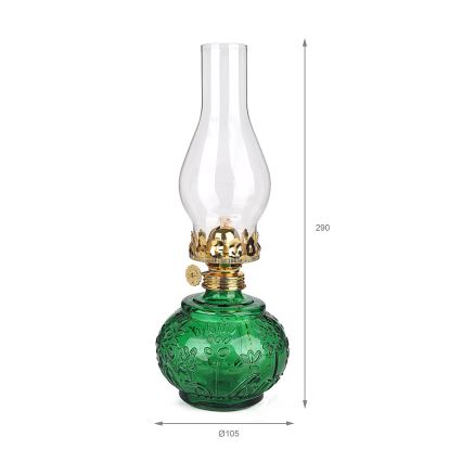 Brilagi - Petrolejska lampa MERLIN zelena