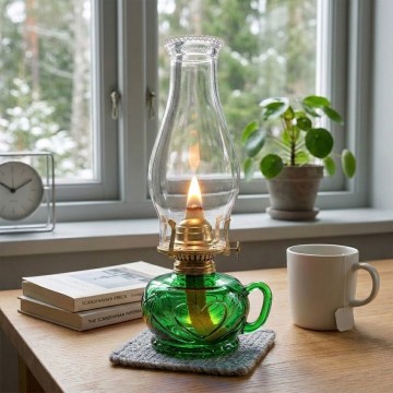 Brilagi - Petrolejska lampa MERLIN zelena