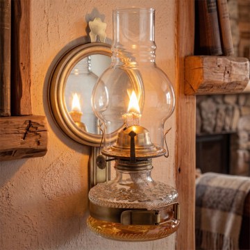 Brilagi - Petrolejska lampa MERLIN zlatna/patina
