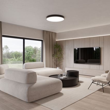 Brilagi - Plafonska lampa sa senzorom CLARE 5xE27/24W/230V prečnika 60 cm crna