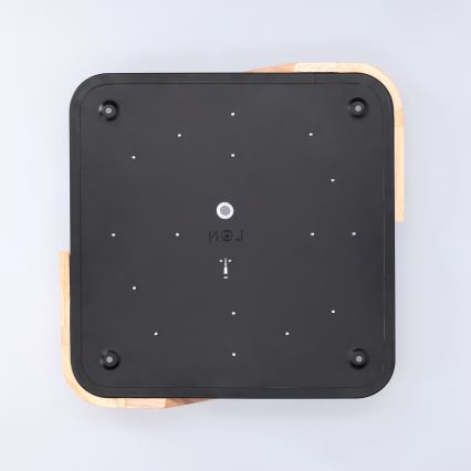 Brilagi - plafonska LED svetiljka PILANA LED/24W/230V hrast/crna 32x32 cm