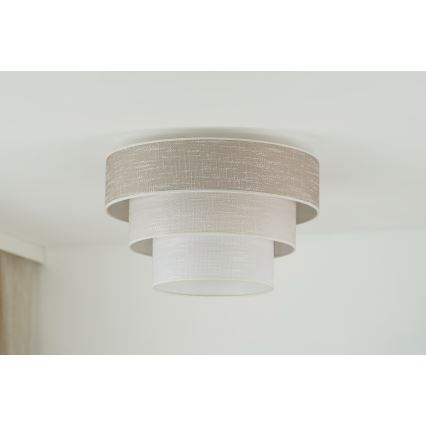 Brilagi - Plafonska svetiljka ALASKA LUNETA 1xE27/15W/230V prečnika 45 cm siva/krem