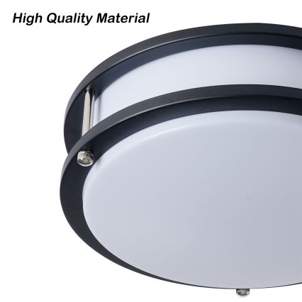 Brilagi - Plafonska svetiljka ELARO 2xE27/40W/230V prečnik 26 cm crna