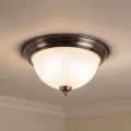 BRILAGI - Plafonska svetiljka FRESCO 2xE27/40W/230V, prečnik 28 cm, mesing