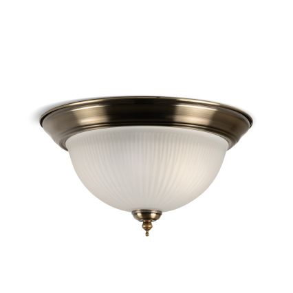 BRILAGI - Plafonska svetiljka FRESCO 2xE27/40W/230V, prečnik 28 cm, mesing