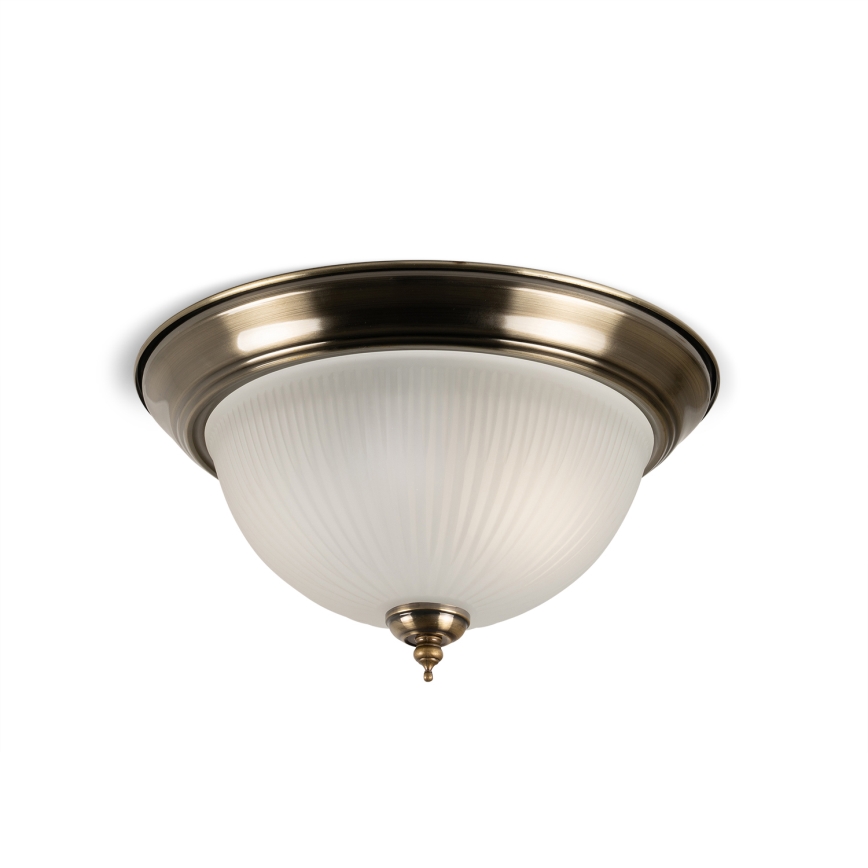 BRILAGI - Plafonska svetiljka FRESCO 2xE27/40W/230V, prečnik 28 cm, mesing