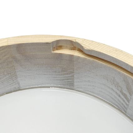 BRILAGI - Plafonska svetiljka PINO 1xE27/15W/230V borovina/srebrna prečnik 27,5 cm