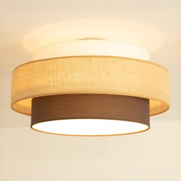 Brilagi - Plafonska svetiljka RESNA 1xE27/60W/230V prečnik 40 cm bež/crna