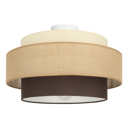 Brilagi - Plafonska svetiljka RESNA 1xE27/60W/230V prečnik 40 cm bež/crna