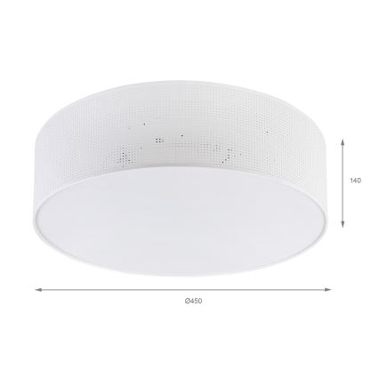 BRILAGI - Plafonska svetiljka SIRIJA MODERN 4xE27/60W/230V prečnik 45 cm bela