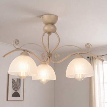 Brilagi - Plafonski luster ANTICO MODERN 3xE27/60W/230V bež