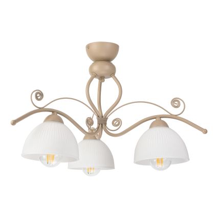 BRILAGI - Plafonski luster ANTICO MODERN 3xE27/60W/230V bež
