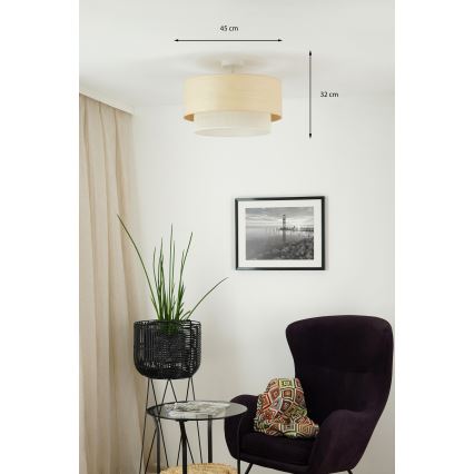 Brilagi - plafonski luster ARIZONA BOHO 1xE27/15W/230V, prečnik 45 cm, bež