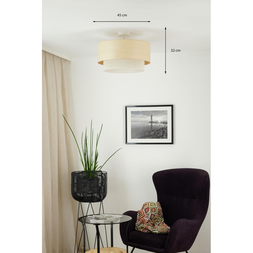 Brilagi - plafonski luster ARIZONA BOHO 1xE27/15W/230V, prečnik 45 cm, bež